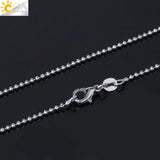 CSJA Abalone Shell Pendant Necklace Pink Round Gems Flower Zircon Charms F873
