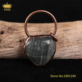 Raw Crystal Pendant Vintage Charm Jewelry