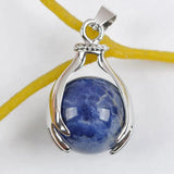 Natural Sodalite Round Beads GEM Pendant Jewelry