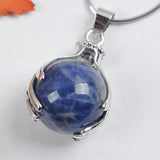 Natural Sodalite Round Beads GEM Pendant Jewelry