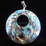 Natural Zelanian Abalone Shell Gem Stone Bead Pendant Jewelry