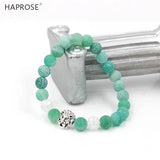 Natural Agate Bracelet Beads 8mm Lion Head Jewelry