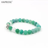 Natural Agate Bracelet Beads 8mm Lion Head Jewelry