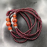 Natural Garnet Bracelet Healing Gemstone Fine Jewelry Red Agate Crystal