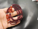 Natural Garnet Bracelet Healing Gemstone Fine Jewelry Red Agate Crystal