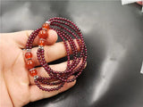 Natural Garnet Bracelet Healing Gemstone Fine Jewelry Red Agate Crystal