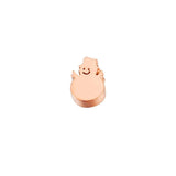 10pcs Stainless Steel Snowman Beads for DIY Bracelet Christmas Gift