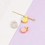 10pcs Stainless Steel Snowman Beads for DIY Bracelet Christmas Gift
