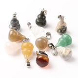 10pcs Mixed Stone Charms Pendants for Jewelry Making