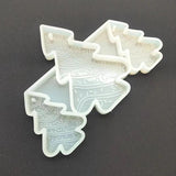 3-Cavity Christmas Tree Keychain Silicone Mold for Epoxy Resin Crafting