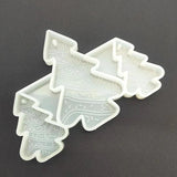 3-Cavity Christmas Tree Keychain Silicone Mold for Epoxy Resin Crafting