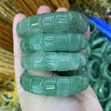 Green Aventurine Jade Stone Beads Bracelet Gemstone Bangle