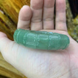 Green Aventurine Jade Stone Beads Bracelet Gemstone Bangle
