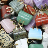 Crystal Agate Opal Natural Stone Pendant for DIY Necklace Jewelry Gift