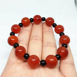 Round Agate Bracelet Red Beads Natural Collection Amulet Jade Jewelry