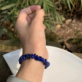 Lapis Lazuli Bracelet Natural Stone Gemstone Jewelry