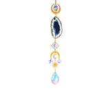 Agates Slice Geode Crystal Sun Catcher Prisms Pendant Home Garden Wedding