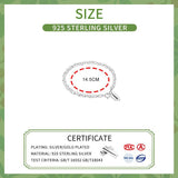 925 Silver Luck Pendant Bracelets for Women