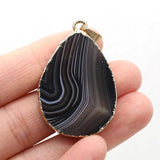 Gem Oval Agate Pendant for DIY Jewelry Making