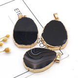 Gem Oval Agate Pendant for DIY Jewelry Making