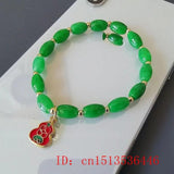 Green Jade Gourd Bracelet Women Bangle Jewelry DIY Natural Bead Gift Gemstone