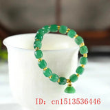 Green Jade Gourd Bracelet Women Bangle Jewelry DIY Natural Bead Gift Gemstone
