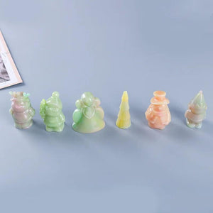 Christmas Series UV Resin Molds Santa Claus Tree Snowman Jewelry