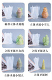 Christmas Series UV Resin Molds Santa Claus Tree Snowman Jewelry
