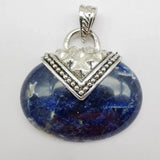 Brazilian Sodalite Stone Bead GEM Pendant Jewelry S627