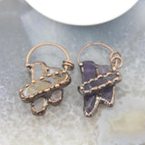 Natural Amethysts Nugget Crystal Pendant for Jewelry Making