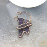 Natural Amethysts Nugget Crystal Pendant for Jewelry Making