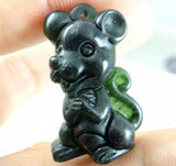 Green Jade 12 Zodiac Signs Pendant for Jewelry Making