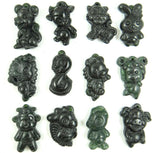 Green Jade 12 Zodiac Signs Pendant for Jewelry Making