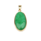 Malachite Quartz Agate Pendant Necklace for Woman