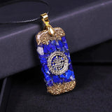 Lapis Lazuli Orgone Energy Pendant Natural Stones Necklace Reiki Crystal Pendant