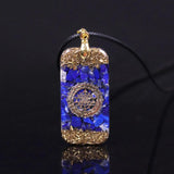 Lapis Lazuli Orgone Energy Pendant Natural Stones Necklace Reiki Crystal Pendant