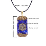 Lapis Lazuli Orgone Energy Pendant Natural Stones Necklace Reiki Crystal Pendant