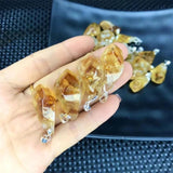 Natural Brazil Citrine Polishing Rough Stone Pendant