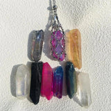 Crystal Holder Cage Necklace Adjustable Metal Necklace Women Men