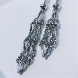 Crystal Holder Cage Necklace Adjustable Metal Necklace Women Men