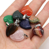 Heart-shaped Lapis Lazuli Pendant Crafts Necklace Bracelet Earrings