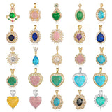 3pcs Heart Water Drop CZ Pendant DIY Jewelry Necklace Making