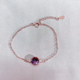 Cellacity Amethyst Gemstone Bracelet 925 Silver