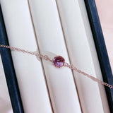 Cellacity Amethyst Gemstone Bracelet 925 Silver