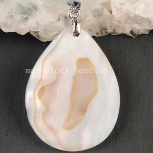 New Zealand Abalone Shell Water Drop Pendant Bead