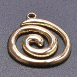 10PCS Stainless Steel Pendant Coil Vintage Thread DIY Jewelry Making
