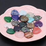 Gem Heart Pendant for Jewelry Making 25x25mm