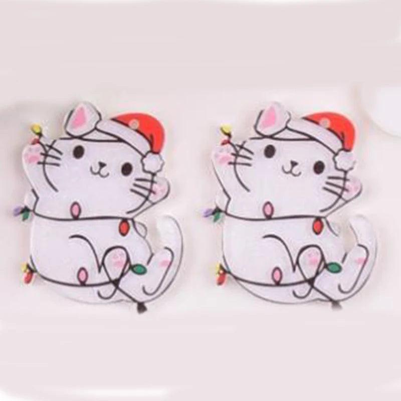 10pcs Koala Dinosaur Flamingo Pendant Acrylic Charms for DIY Making