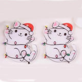 10pcs Koala Dinosaur Flamingo Pendant Acrylic Charms for DIY Making