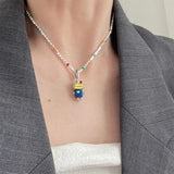 Arrival Cartoon Robot Platinum Plated Female Pendant